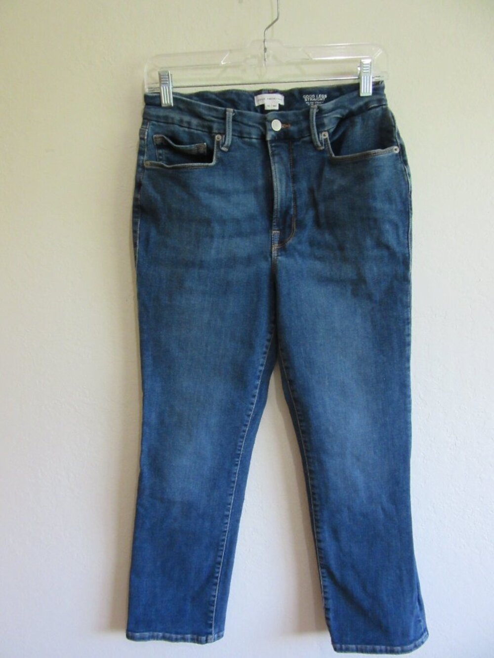 GOOD AMERICAN Blue 10 Good Legs Straight Jeans
